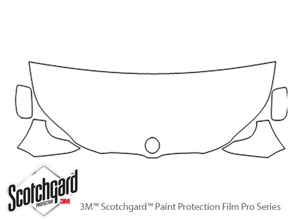 ##LONGDESCRIPTIONNAME2## 3M Clear Bra Hood Paint Protection Kit Diagram