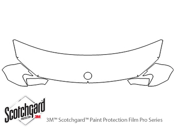 ##LONGDESCRIPTIONNAME2## 3M Clear Bra Hood Paint Protection Kit Diagram