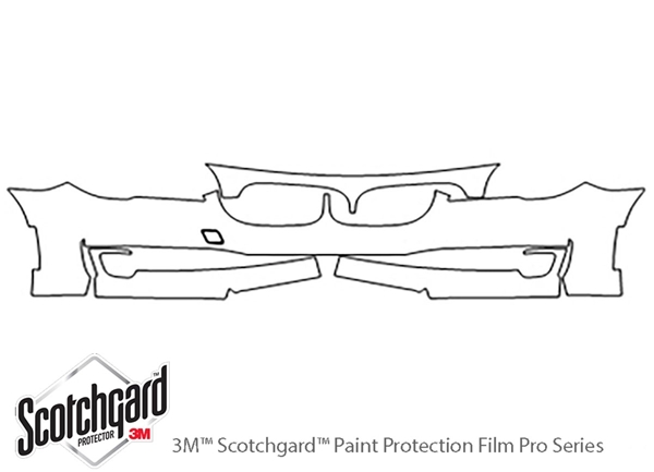 ##LONGDESCRIPTIONNAME2## 3M Clear Bra Bumper Paint Protection Kit Diagram