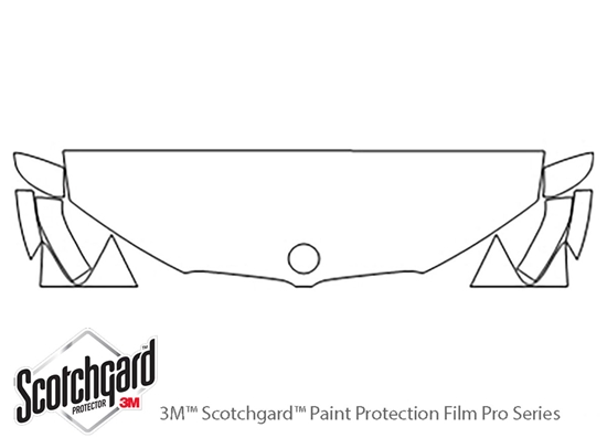 BMW X4 2015-2023 3M Clear Bra Hood Paint Protection Kit Diagram