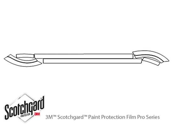 BMW X5 2011-2013 3M Clear Bra Door Cup Paint Protection Kit Diagram