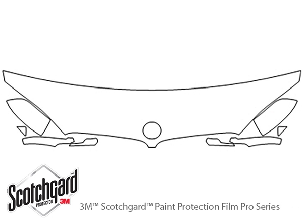 ##LONGDESCRIPTIONNAME2## 3M Clear Bra Hood Paint Protection Kit Diagram