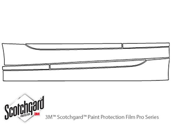 BMW Z4 2009-2016 3M Clear Bra Door Cup Paint Protection Kit Diagram