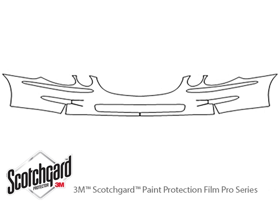 Buick Allure 2008-2009 3M Clear Bra Bumper Paint Protection Kit Diagram