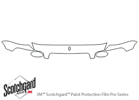 Buick Park Avenue 1998-2005 3M Clear Bra Hood Paint Protection Kit Diagram