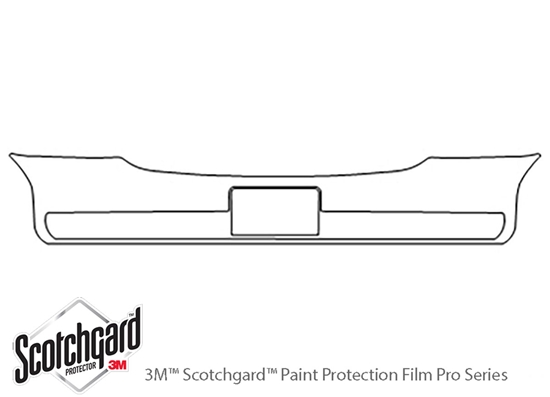 Cadillac Deville 2000-2005 3M Clear Bra Bumper Paint Protection Kit Diagram