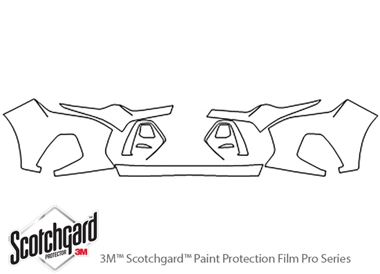 Chevrolet Blazer 2019-2022 3M Clear Bra Bumper Paint Protection Kit Diagram