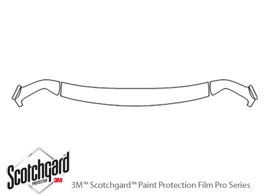 Chevrolet Express 2003-2004 3M Clear Bra Hood Paint Protection Kit Diagram