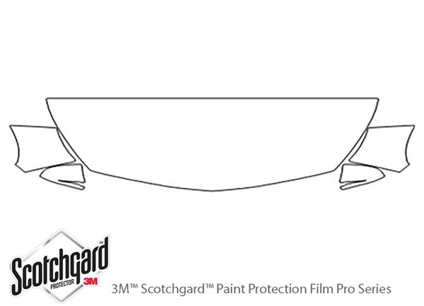 ##LONGDESCRIPTIONNAME2## 3M Clear Bra Hood Paint Protection Kit Diagram