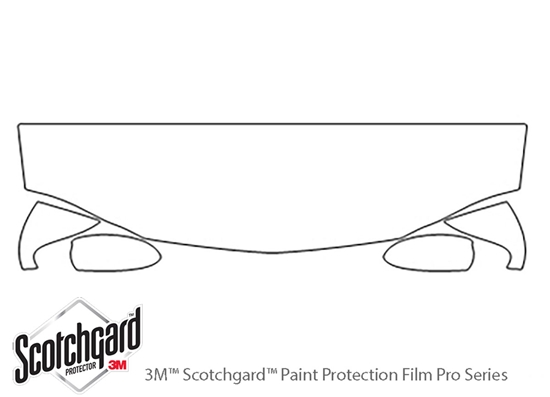 Chevrolet Monte Carlo 2000-2005 3M Clear Bra Hood Paint Protection Kit Diagram