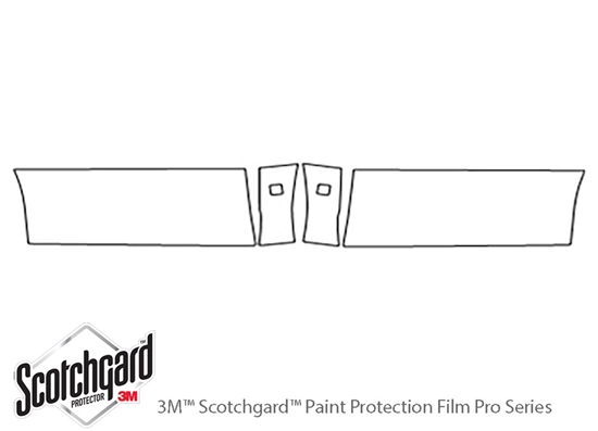 Chevrolet Monte Carlo 2006-2007 3M Clear Bra Door Cup Paint Protection Kit Diagram