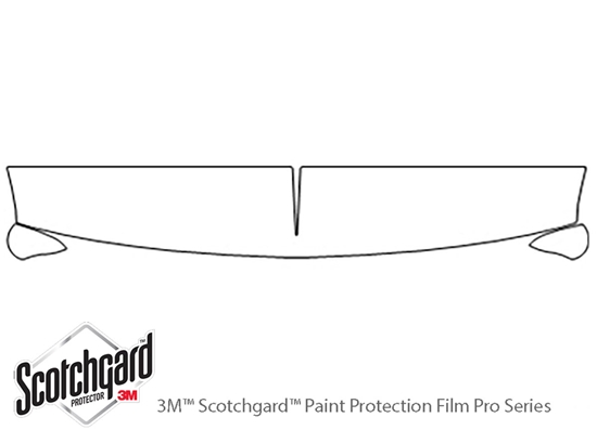 Chevrolet Silverado 1999-2002 3M Clear Bra Hood Paint Protection Kit Diagram