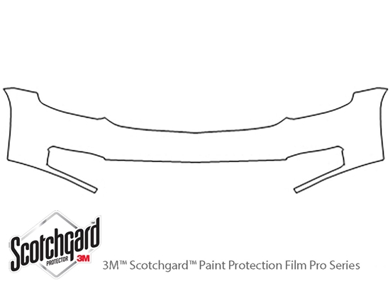 Chevrolet Suburban 2015-2020 3M Clear Bra Bumper Paint Protection Kit Diagram