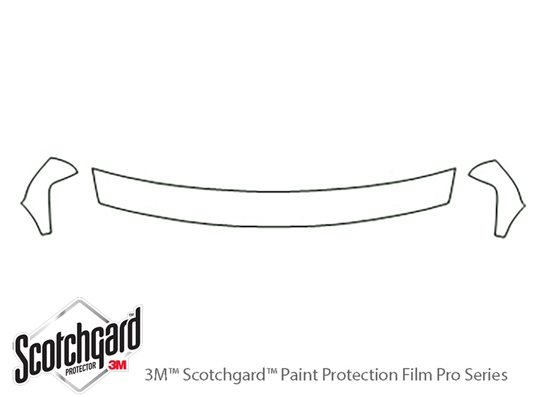 Chevrolet Tahoe 2000-2002 3M Clear Bra Hood Paint Protection Kit Diagram