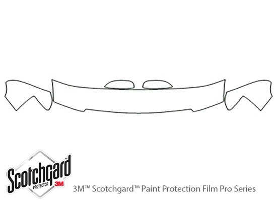 Chevrolet Tahoe 2007-2014 3M Clear Bra Hood Paint Protection Kit Diagram