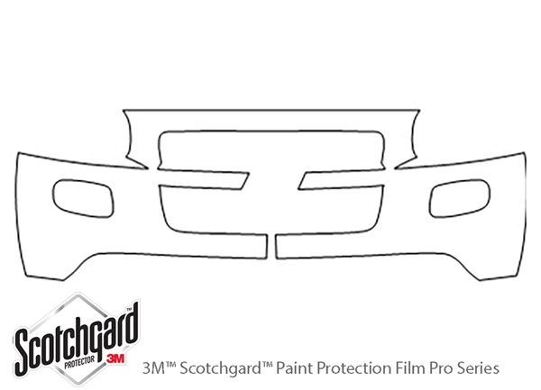 ##LONGDESCRIPTIONNAME2## 3M Clear Bra Bumper Paint Protection Kit Diagram