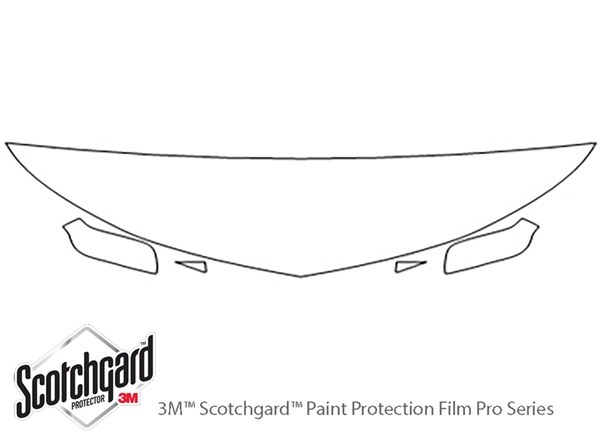 ##LONGDESCRIPTIONNAME2## 3M Clear Bra Hood Paint Protection Kit Diagram