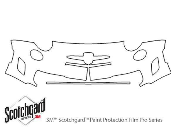 ##LONGDESCRIPTIONNAME2## 3M Clear Bra Bumper Paint Protection Kit Diagram