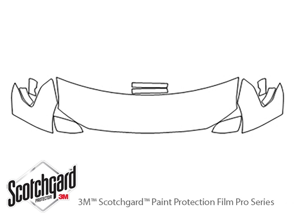 ##LONGDESCRIPTIONNAME2## 3M Clear Bra Hood Paint Protection Kit Diagram