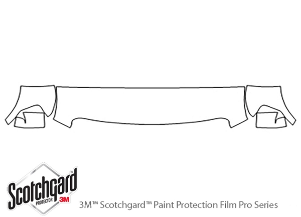 ##LONGDESCRIPTIONNAME2## 3M Clear Bra Hood Paint Protection Kit Diagram