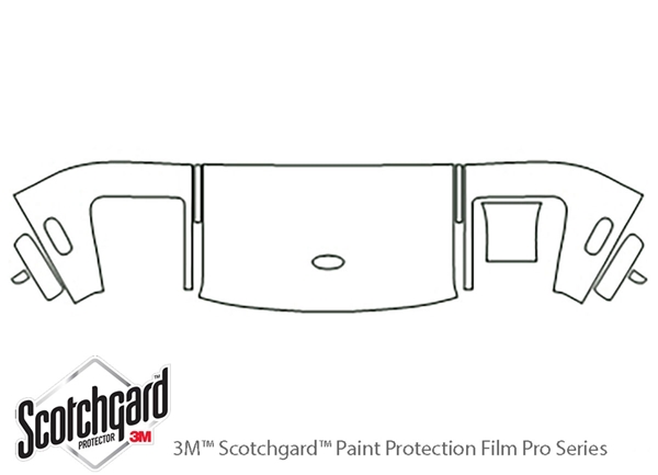 ##LONGDESCRIPTIONNAME2## 3M Clear Bra Hood Paint Protection Kit Diagram