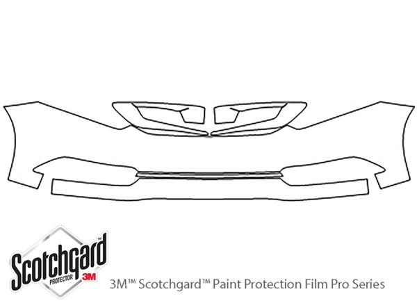 ##LONGDESCRIPTIONNAME2## 3M Clear Bra Bumper Paint Protection Kit Diagram