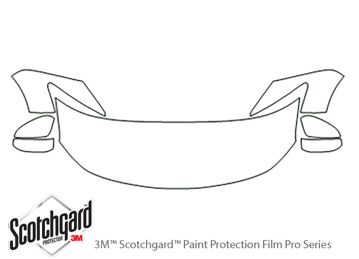 ##LONGDESCRIPTIONNAME2## 3M Clear Bra Hood Paint Protection Kit Diagram