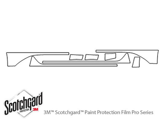 Honda Crosstour 2010-2014 3M Clear Bra Door Cup Paint Protection Kit Diagram