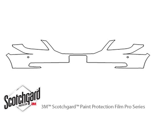 Honda Odyssey 2008-2010 3M Clear Bra Bumper Paint Protection Kit Diagram