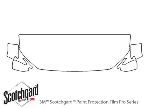 ##LONGDESCRIPTIONNAME2## 3M Clear Bra Hood Paint Protection Kit Diagram