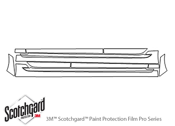 ##LONGDESCRIPTIONNAME2## 3M Clear Bra Door Cup Paint Protection Kit Diagram