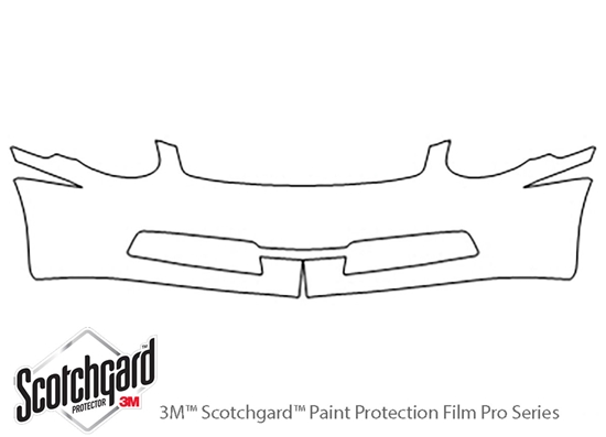 Infiniti G35 2005-2006 3M Clear Bra Bumper Paint Protection Kit Diagram