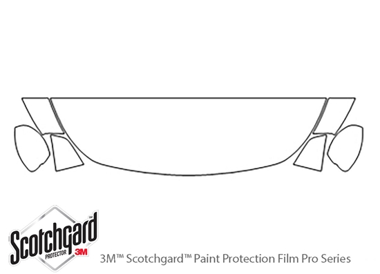 Infiniti JX35 2013-2013 3M Clear Bra Hood Paint Protection Kit Diagram