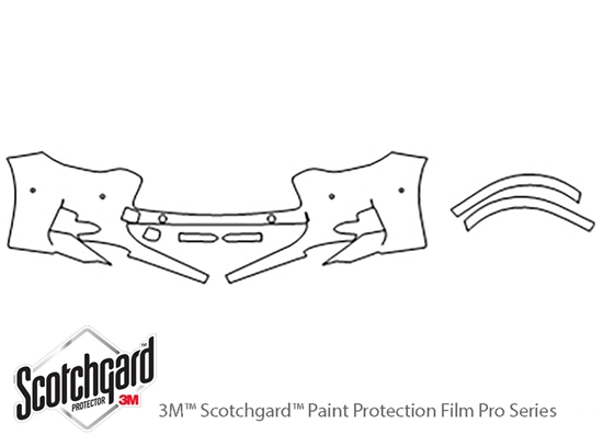 Infiniti QX30 2017-2019 3M Clear Bra Bumper Paint Protection Kit Diagram