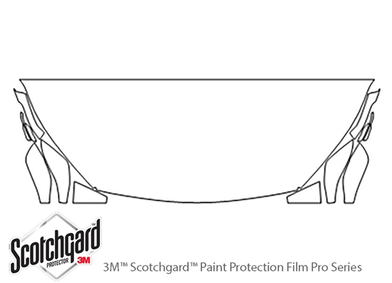 Infiniti QX50 2019-2024 3M Clear Bra Hood Paint Protection Kit Diagram