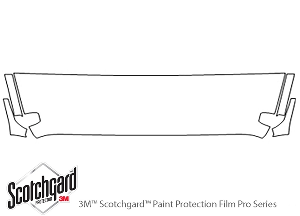 ##LONGDESCRIPTIONNAME2## 3M Clear Bra Hood Paint Protection Kit Diagram