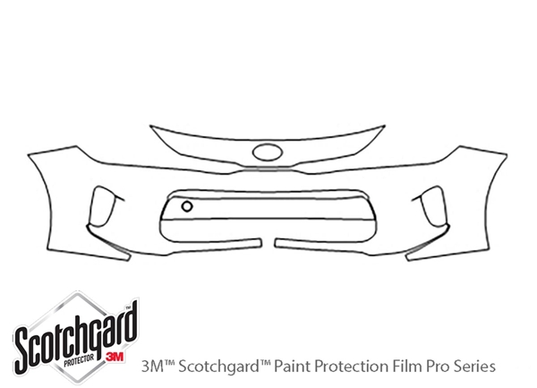 ##LONGDESCRIPTIONNAME2## 3M Clear Bra Bumper Paint Protection Kit Diagram