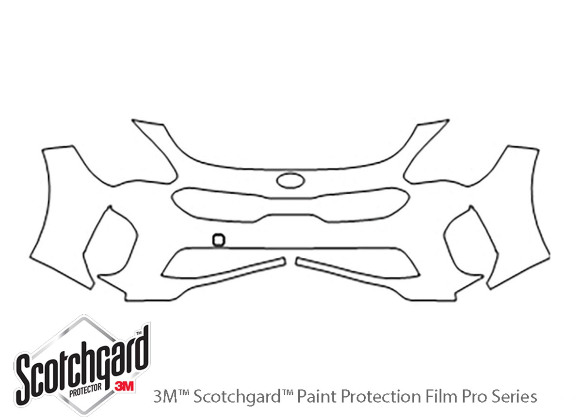 ##LONGDESCRIPTIONNAME2## 3M Clear Bra Bumper Paint Protection Kit Diagram