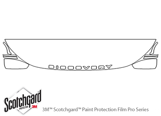 Land Rover Discovery Sport 2015-2020 3M Clear Bra Hood Paint Protection Kit Diagram