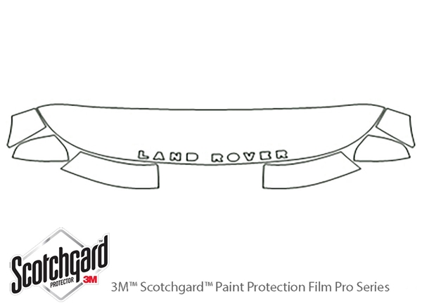 ##LONGDESCRIPTIONNAME2## 3M Clear Bra Hood Paint Protection Kit Diagram