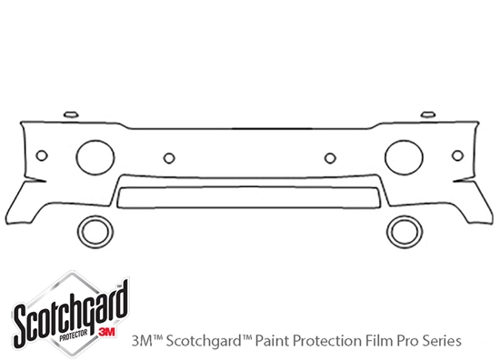 Land Rover Range Rover 2006-2009 3M Clear Bra Bumper Paint Protection Kit Diagram