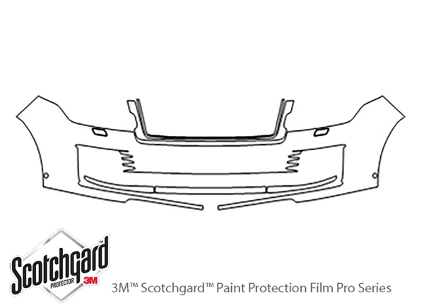 ##LONGDESCRIPTIONNAME2## 3M Clear Bra Bumper Paint Protection Kit Diagram