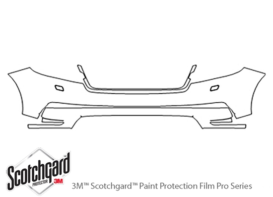 Land Rover Range Rover Velar 2018-2023 3M Clear Bra Bumper Paint Protection Kit Diagram