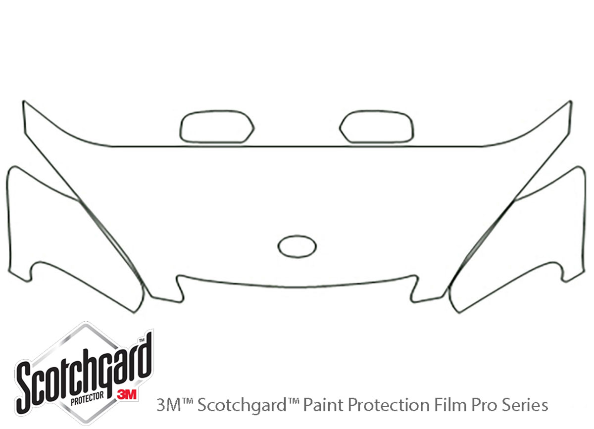 ##LONGDESCRIPTIONNAME2## 3M Clear Bra Hood Paint Protection Kit Diagram