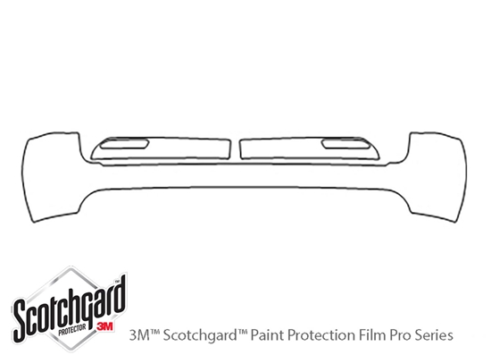 Lexus GX 2003-2009 3M Clear Bra Door Cup Paint Protection Kit Diagram