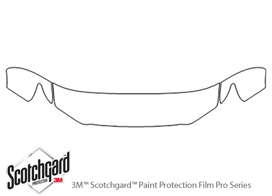 Lexus GX 2010-2013 3M Clear Bra Hood Paint Protection Kit Diagram