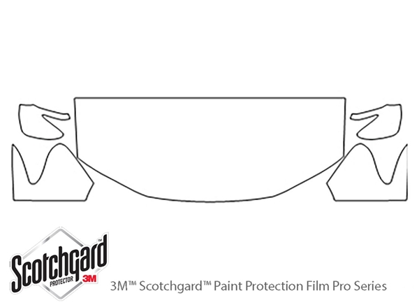 ##LONGDESCRIPTIONNAME2## 3M Clear Bra Hood Paint Protection Kit Diagram