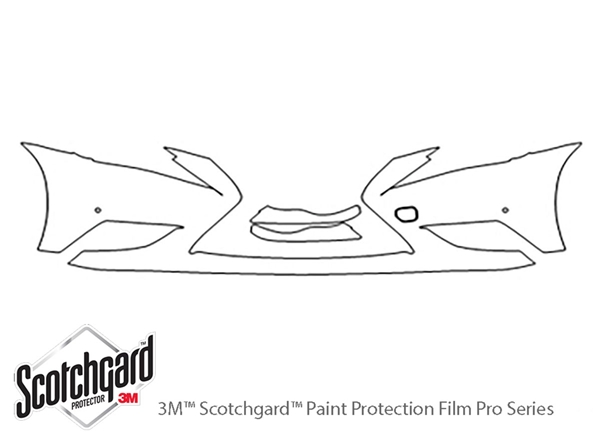 ##LONGDESCRIPTIONNAME2## 3M Clear Bra Bumper Paint Protection Kit Diagram