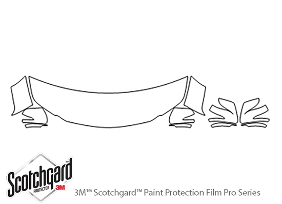 Lexus LX 2016-2021 3M Clear Bra Hood Paint Protection Kit Diagram