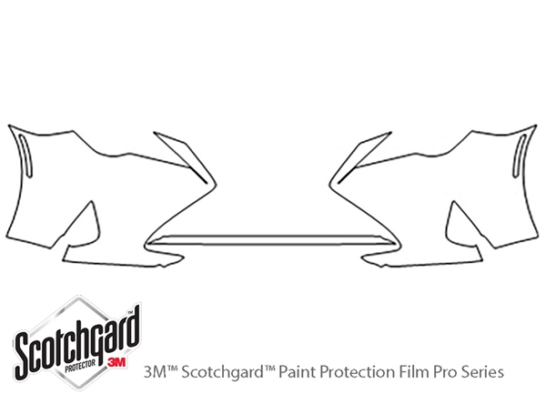 ##LONGDESCRIPTIONNAME2## 3M Clear Bra Bumper Paint Protection Kit Diagram